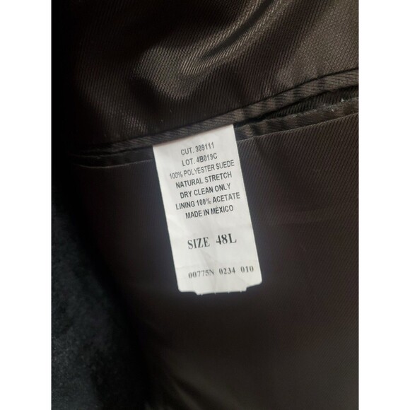 Andrew Fezza Brown Poly Suede Blazer Sports Coat Size 48L - Picture 8 of 8